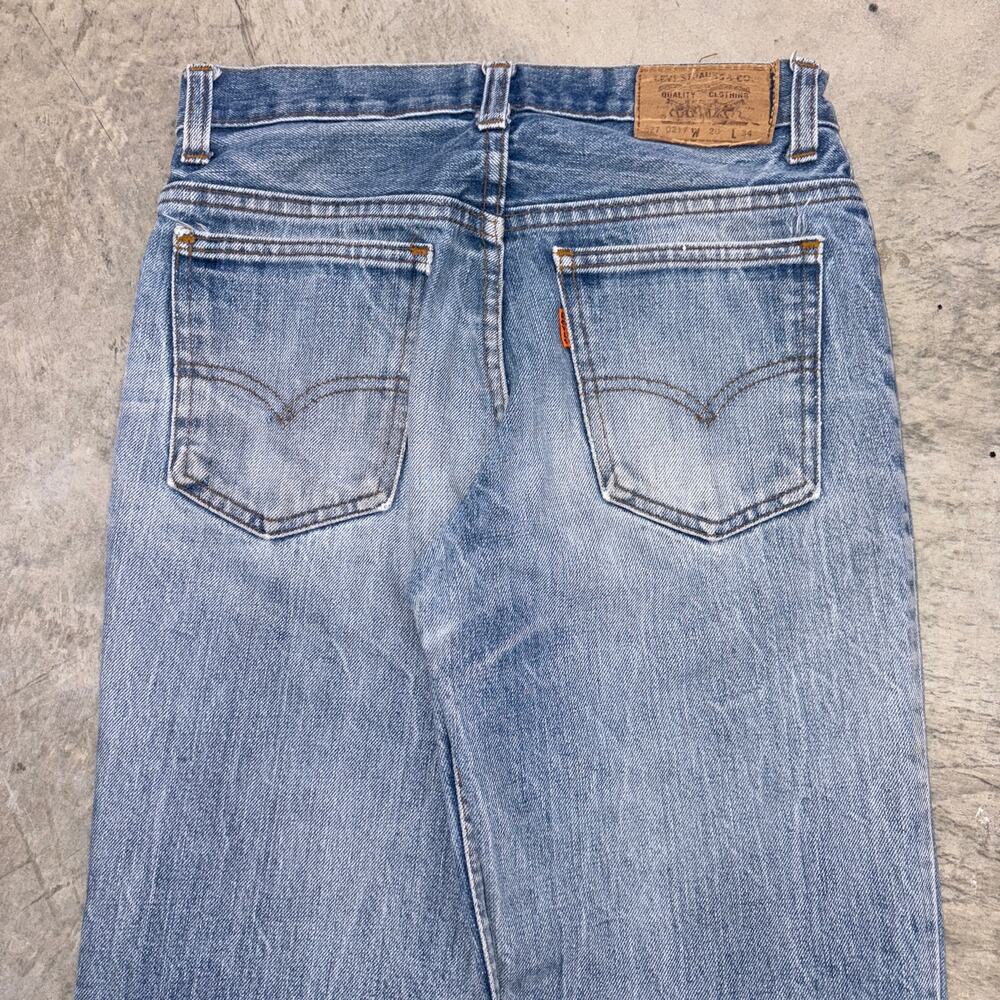 vintage Levi's 527 jeans Orange Tab Talon Zipper Great britain rare Wisker Fade